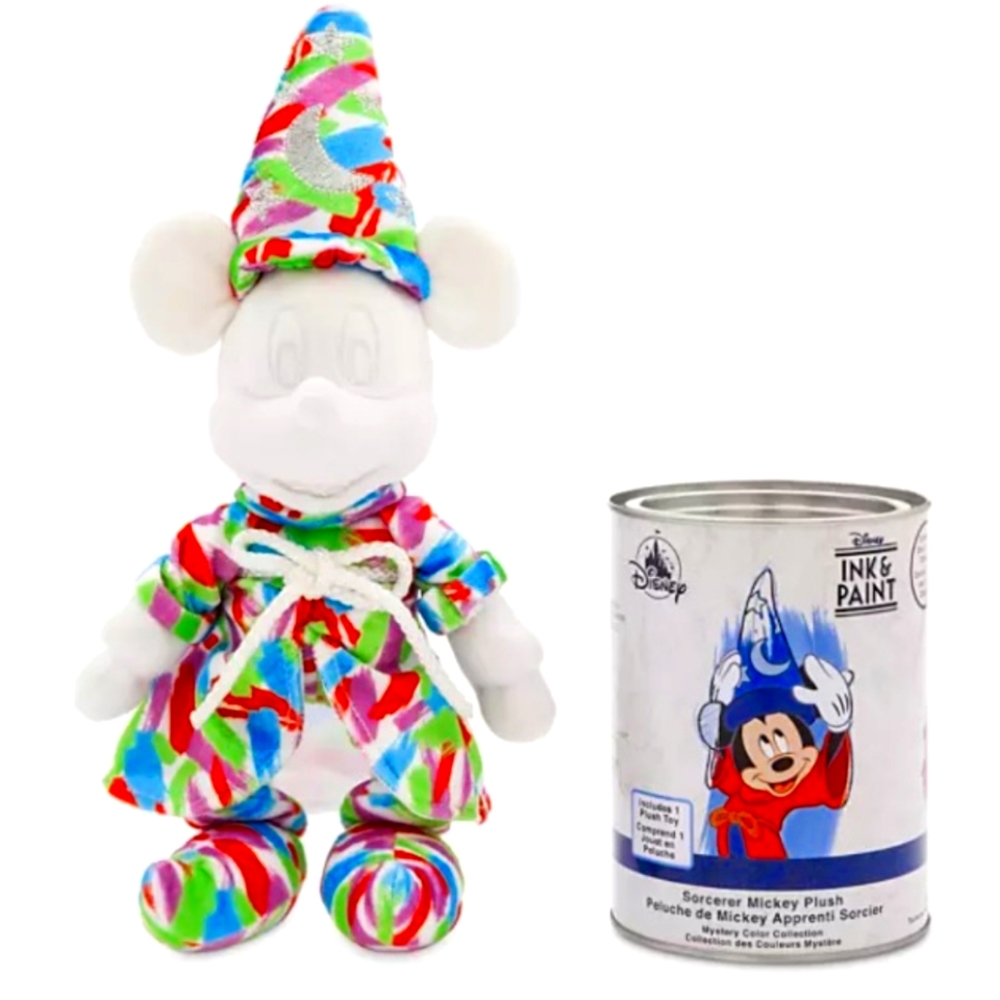 New Multi-colored Disney Sorcerer Mickey Ink and Paint Plush